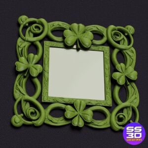 Shamrock St. Patrick’s Day Custom Photo Frame – 3D Printable STL - Image 5