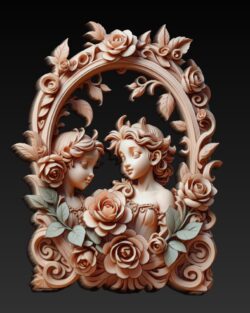 First Love of Eden– Adam & Eve CNC Relief STL