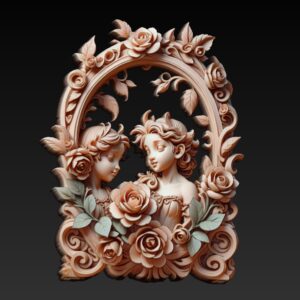 First Love of Eden– Adam & Eve CNC Relief STL