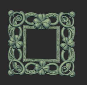 Shamrock St. Patrick’s Day Custom Photo Frame – 3D Printable STL - Image 4