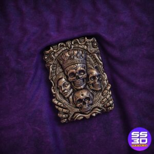 Royal Skull King Horror STL
