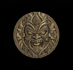 tiki mask wall decor 2