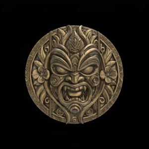 tiki mask wall decor 2