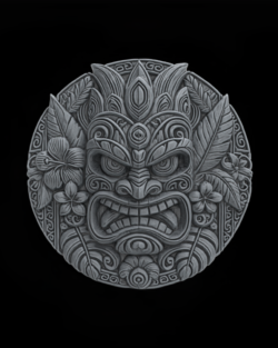 tiki mask wall decor