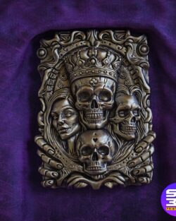 Royal Skull King Horror STL