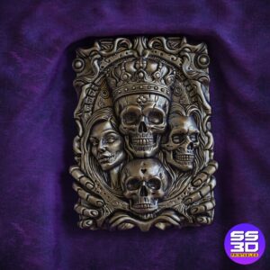 Royal Skull King Horror STL