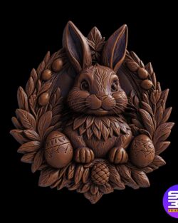 Easter Bunny Decor 3D STL