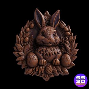 Easter Bunny Decor 3D STL