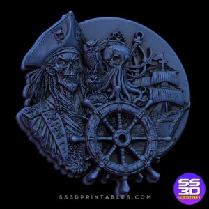 Pirated skull Exclusive Relief Art - Image 3