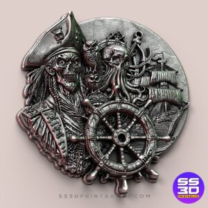 Pirated skull Exclusive Relief Art - Image 4