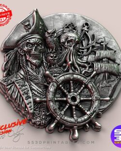 Pirated skull Exclusive Relief Art