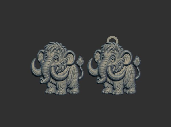 cartoon elephant cnc model