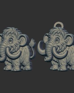 cartoon elephant cnc model