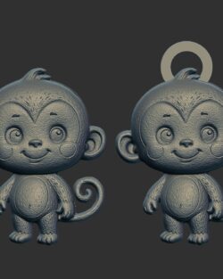 cartoon monkey cnc model