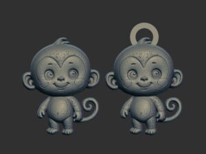 cartoon monkey cnc model