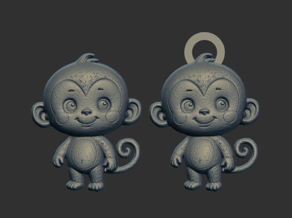 cartoon monkey cnc model