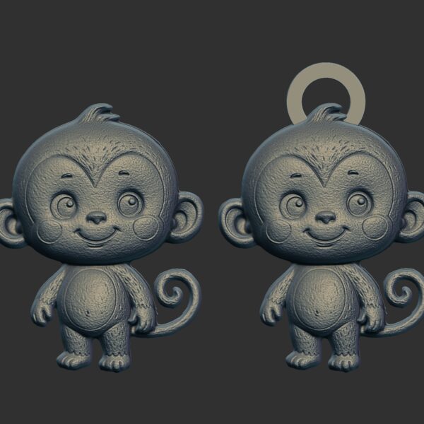 cartoon monkey cnc model