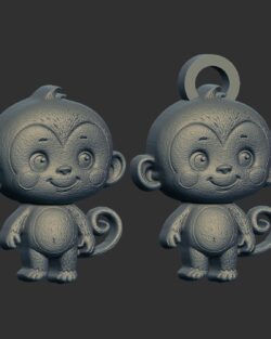 cartoon monkey cnc model