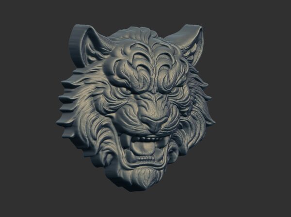 Tiger Head Sculpture cnc - Image 2