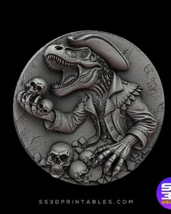 T-Rex Pirate Skull Series stl