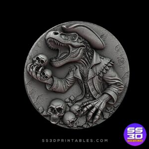 T-Rex Pirate Skull Series stl
