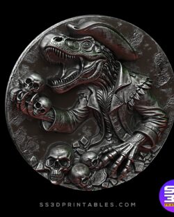 T-Rex Pirate Skull Series stl
