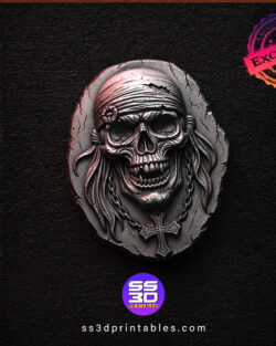Pirate Skull Pack of 4 – Exclusive 3D Printable STL Files