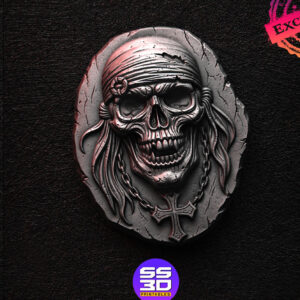 Pirate Skull Pack of 4 – Exclusive 3D Printable STL Files