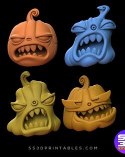 Halloween pumkin collection 3dmodel for 3d print