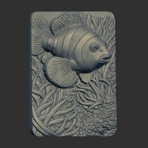 Clownfish Ocean Relief Carving