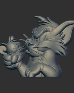 Tom and Jerry 3D Model for 3D Printing