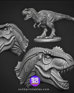 T-Rex 3D model -Roaring Predator