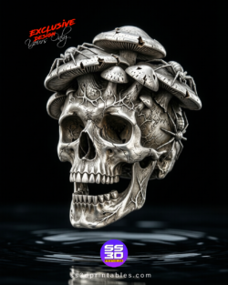 Mushroom Skull STL