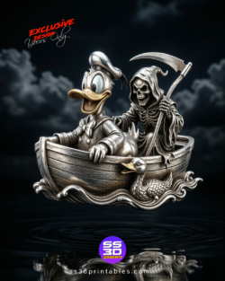 Duck & Grim Reaper Boat STL
