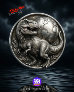 T-Rex Round Relief STL