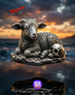 Lamb Skull STL