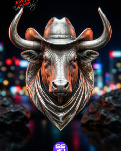 Cowboy Bull Head STL