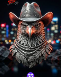 Cowboy Eagle Head STL